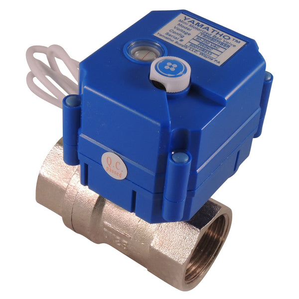 Electric motorized water control valve YS20S, 2 wires actuator 95-250 VAC  Normally Closed